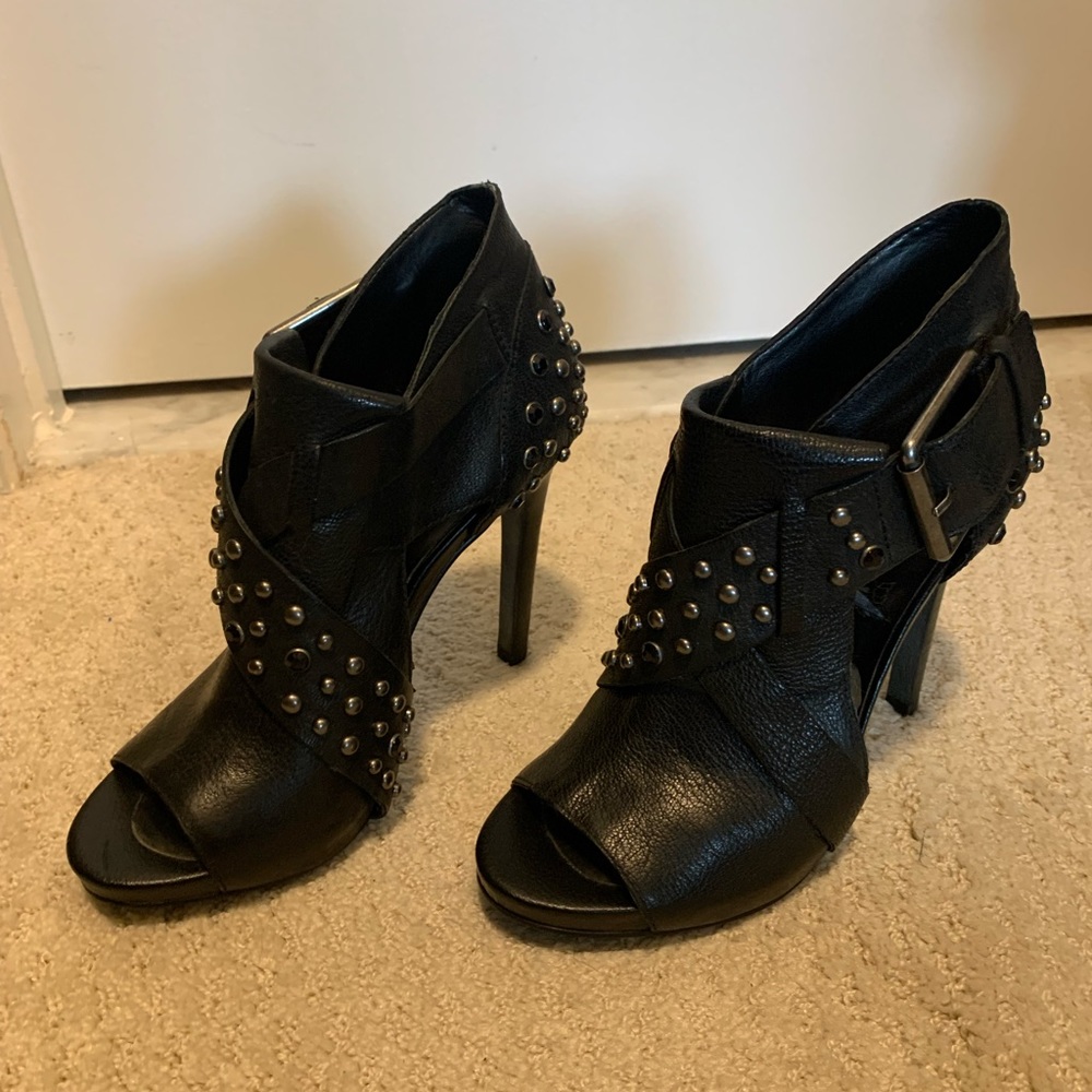 Luxury Rebel black studded shoes, barely worn, size 37 1/2.